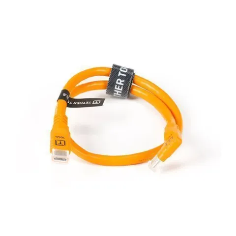 Адаптер Tether Tools TetherPro Optima 10G USB-C (0.51m) с угловым разъемом Orange [CUCRTC1G2-ORG]