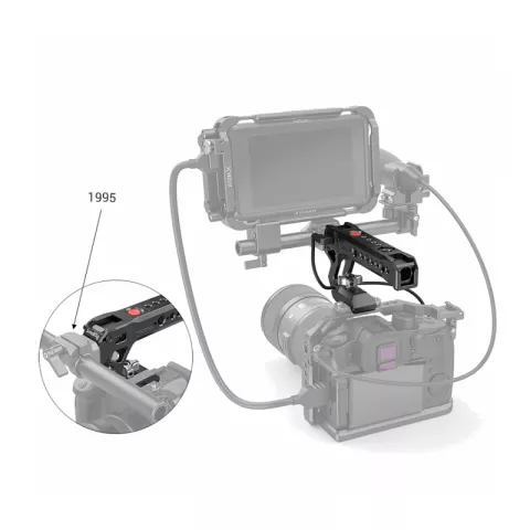 Верхняя ручка SmallRig 2880 с кнопкой управления для беззеркальных камер Panasonic (крепление NATO)