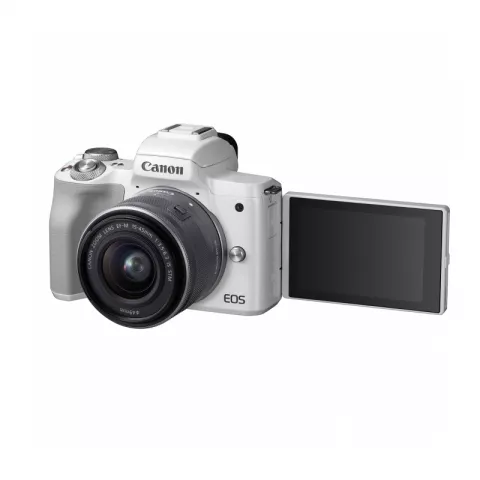 Цифровая камера Canon EOS M50 Kit EF-M 15-45mm f/3.5-6.3 IS STM белая 
