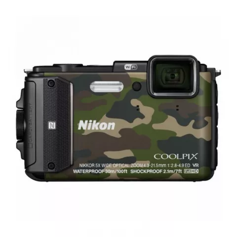 Цифровая фотокамера Nikon Coolpix AW130 камуфляж
