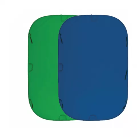 Фон складной хромакей 150x200 синий/зеленый Fujimi