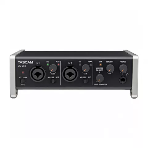 Аудио/MIDI интерфейс Tascam US-2x2 USB (2 входа, 2 выхода) Ultra-HDDA mic-preamp 