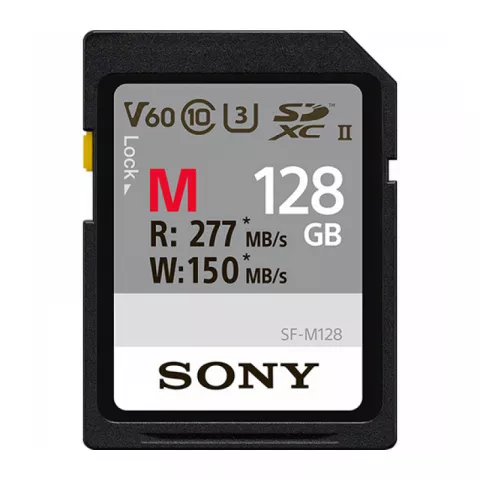 Карта памяти SDXC 128GB Sony SF-M UHS-II U3 V60 150/277 MB/s (SF-M128)