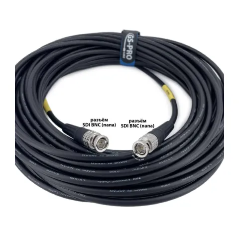 GS-PRO 12G SDI BNC-BNC (mob) (black) 25 метров мобильный/сценический кабель (черный) 
