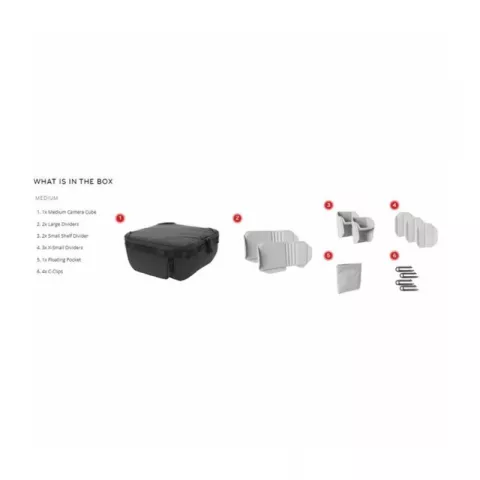 Peak Design Camera Cube Medium V2 Вкладыш с разделителями (BCC-M-BK-2)