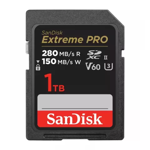 Карта памяти SanDisk Extreme Pro SDXC UHS-II V60 U3 280/150 MB/s 1TB (SDSDXEP-1T00-GN4IN)