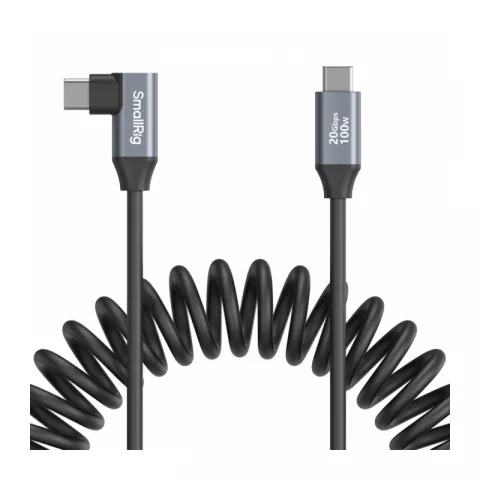 SmallRig 4792 Кабель спиральный USB-C / USB-C (прямой и г-образный штекеры) 35см