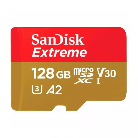 Карта памяти SanDisk Extreme microSDXC Class 10 UHS Class 3 V30 A2 160MB/s 128GB + SD adapter (SDSQXA1-128G-GN6MA)