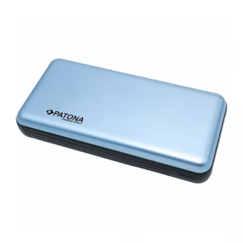 Внешний аккумулятор PATONA 1.0 PD65W 20.000mAh с 2 встроенными кабелями USB-C и Lightning