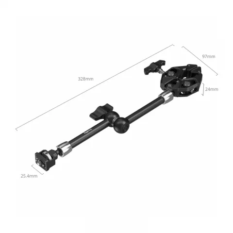 SmallRig 5312 Универсальный шарнирный держатель-струбцина Magic Arm Crab-Shaped Clamp (11