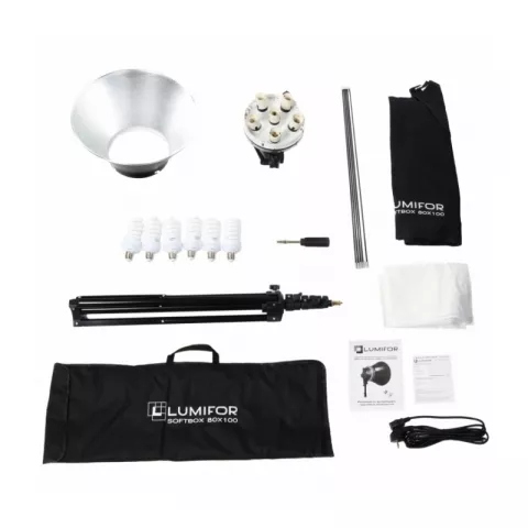 Комплект постоянного света Lumifor MIRA LFL-632 SR KIT, флуоресцентный 6х32Вт, Софтбокс, Рефлектор
