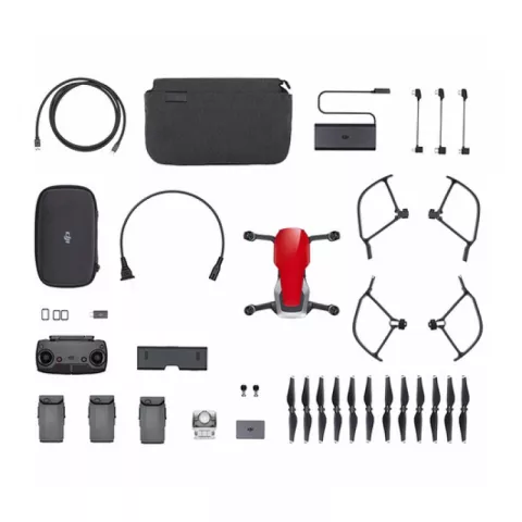 Квадрокоптер DJI Mavic AIR Fly More Combo Flame Red