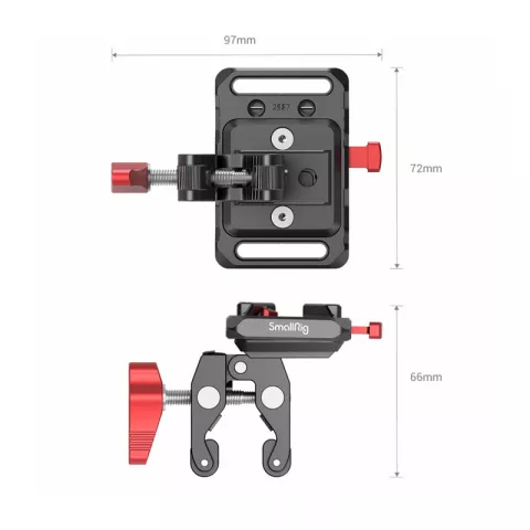 SmallRig 2989 Адаптер крепления аккумулятора Mini V Mount Battery Plate with Crab-Shaped Clamp