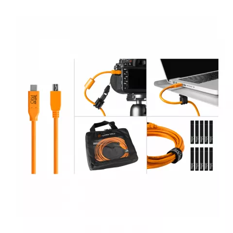 Комплект Tether Tools Starter Tethering Kit with USB-C to USB 3.0 Micro-B Orange [BTKC3315-ORG]