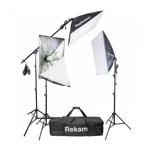 Комплект флуоресцентных осветителей Rekam CL-435-FL3-SB Boom Kit с софтбоксами