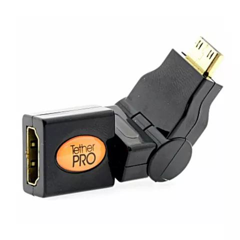 Поворотный адаптер Tether Tools TetherPro HDMI Mini Swivel Adapter Black (TPHDС360)