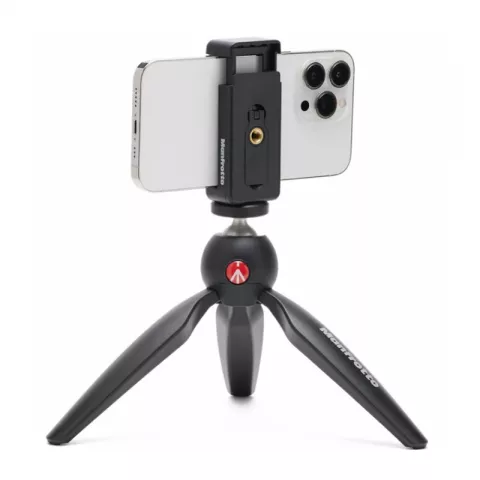 Manfrotto Pixi Mini Tripod Clamp (Made in Italy) Штатив настольный чёрный (MKPIXICLMII-BK)