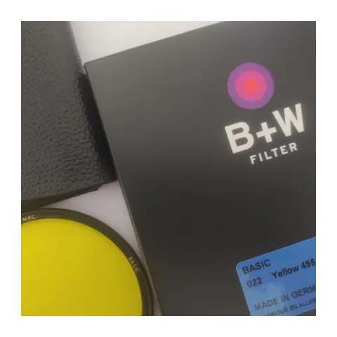 B+W BASIC 022 Yellow MRC 495 46mm Светофильтр жёлтый для черно-белой съемки (1102637)