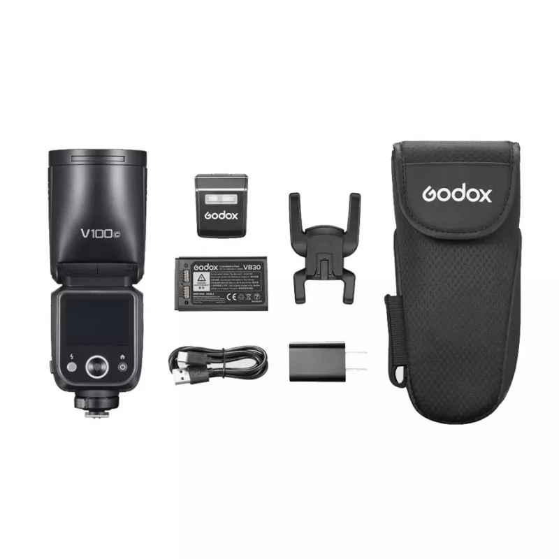 Вспышка накамерная Godox V100S TTL с круглой головкой для Sony
