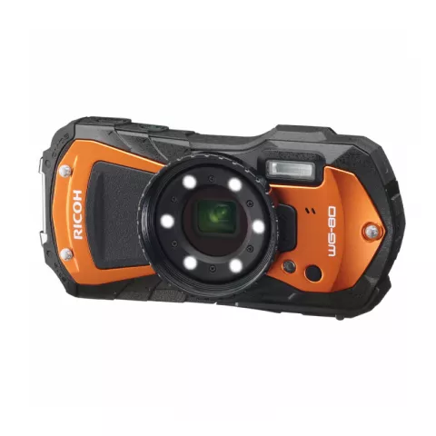 Компактный фотоаппарат Ricoh WG-80 оранжевый с черным
