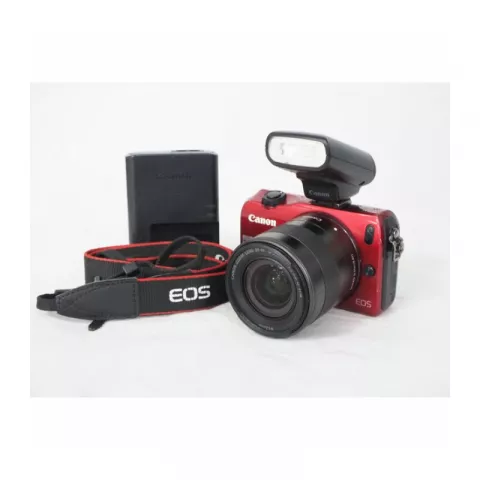 Canon EOS M Kit EF-M 18-55mm f/3.5-5.6 IS STM Red (Б/У)
