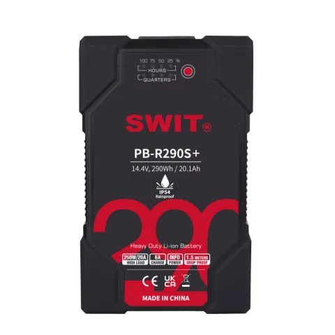SWIT PB-R290S+ Аккумуляторная батарея PB-R290S+ V-Mount с защитой IP54 290 Втч разъем D-Tap