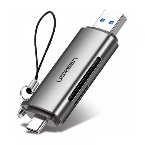 Кардридер Ugreen USB-C + USB-A 3.0 для карт памяти TF/SD (50706)