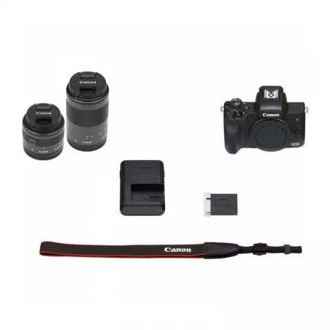 Цифровая фотокамера Canon EOS M50 Mark II Kit EF-M 15-45mm f/3.5-6.3 IS STM+55-200 