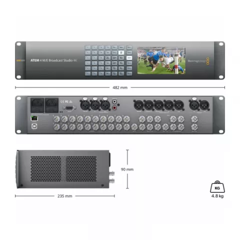Видеомикшер BLACKMAGIC ATEM 4 M/E BROADCAST STUDIO 4K