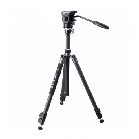 E-IMAGE TC604 PLUS Carbon fiber light weight tripod Штатив с видеоголовой c функцией монопода
