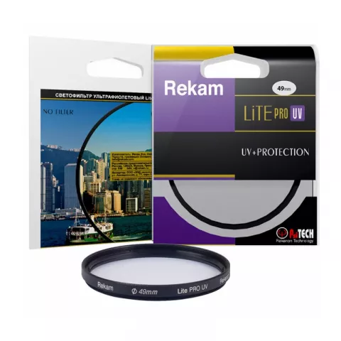 Ультрафиолетовый фильтр Rekam Lite PRO UV 49mm (UV 49-2LC) с просветляющим покрытием