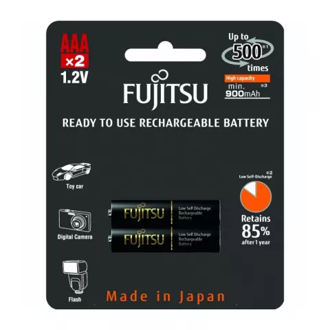 Аккумулятор Fujitsu HR-4UTHCEU(2B) ААА, 900 мАч, 2 шт (в блистере)
