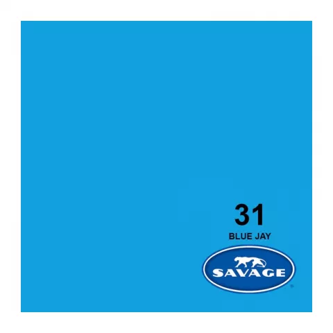 Savage 31-86 BLUE JAY бумажный фон голубая сойка 2,18 х 11 метров