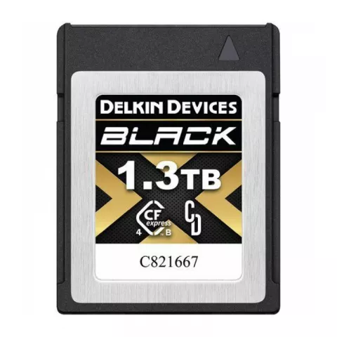 Карта памяти Delkin Devices Black CFexpress Type B 4.0 1.3TB R/W 3530/3250MB/s [DCFX4B13T]