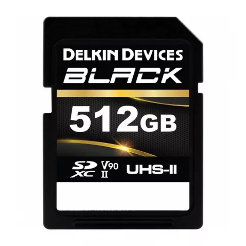 Карта памяти Delkin Devices Black Rugged SDXC 512GB UHS-II V90 R/W 300/250MB/s [DSDBV90512BX]