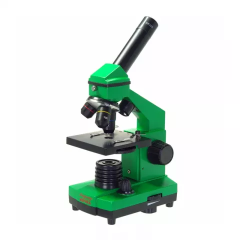Микроскоп Микромед Эврика 40х-400х в кейсе (лайм)