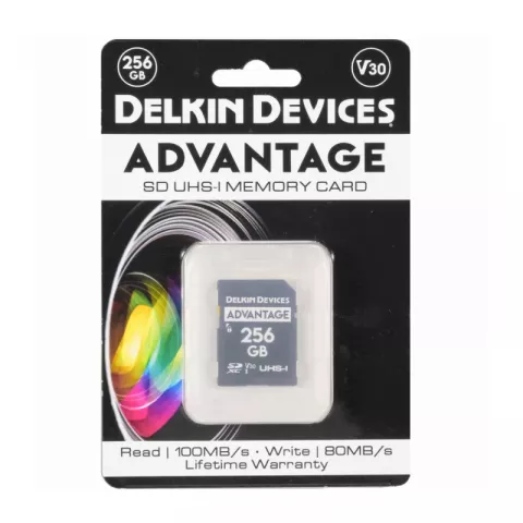 Delkin Devices Advantage SDXC 256GB UHS-I Class 10 V30 (DSAV3256)	