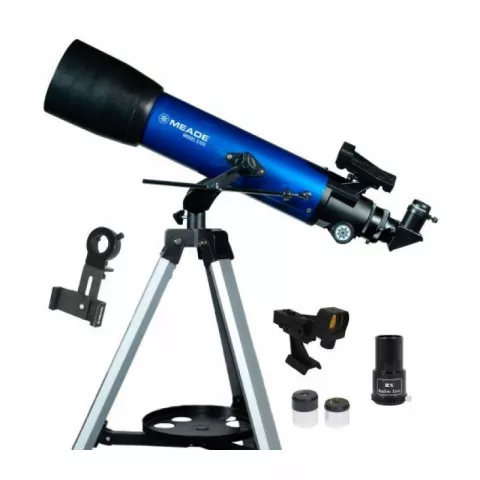 Телескоп MEADE S102 102 мм (660мм f/5.9 азимутальный рефрактор с адаптером для смартфона)