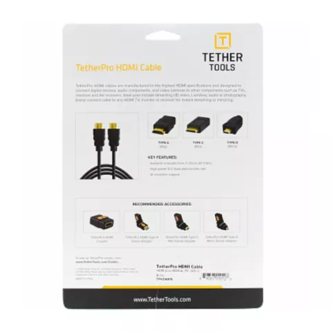 Кабель Tether Tools TetherPro HDMI to HDMI 4.6m Black (TPHDAA15)
