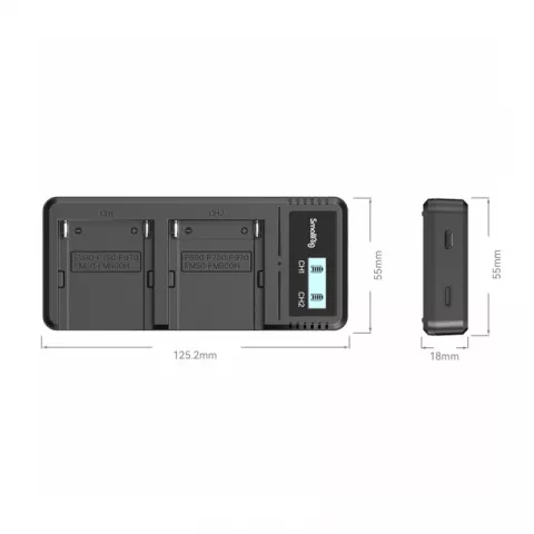 SmallRig 4086 Зарядное устройство для аккумуляторов Sony NP-F970