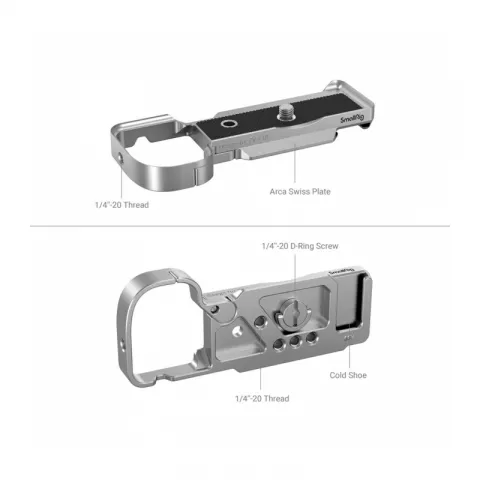 SmallRig 3524 Площадка для аксессуаров Extension Grip (серебро) для камеры Sony ZV-E10