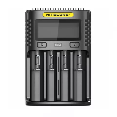 Зарядное устройство Nitecore UMS4 с 4 слотами для аккумуляторов 18650, 26700, АА, ААА и других до 3А