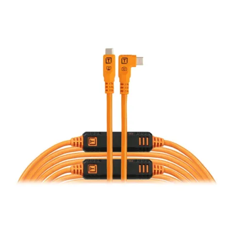 Кабель Tether Tools TetherPro Optima 10G USB-C, 3м с угловым разъемом with Boost [CUC10RTG2B-ORG]