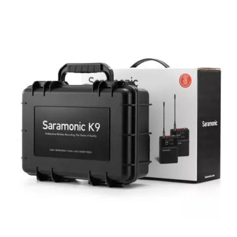 Saramonic K9 (TX+TX+RX) Радиосистема УВЧ приемник + 2 передатчика в чемодане, разъем 3,5мм