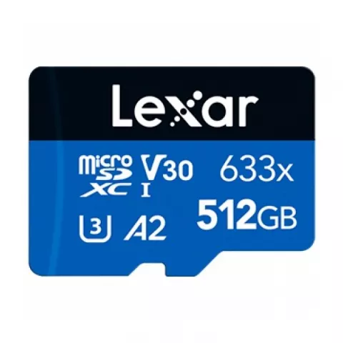 Карта памяти 64GB Lexar microSDXC UHS-I (100/45MB/s) C10 A1 V30 U3 c SD адаптером (LSDMI64GBB633A)