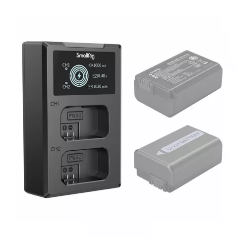 SmallRig 4081 Зарядное устройство для аккумуляторов Sony NP-FW50
