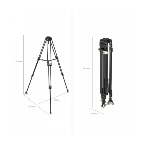 SmallRig 4167 штатив карбоновый с клипсами FreeBlazer Heavy-Duty Carbon Fiber Tripod