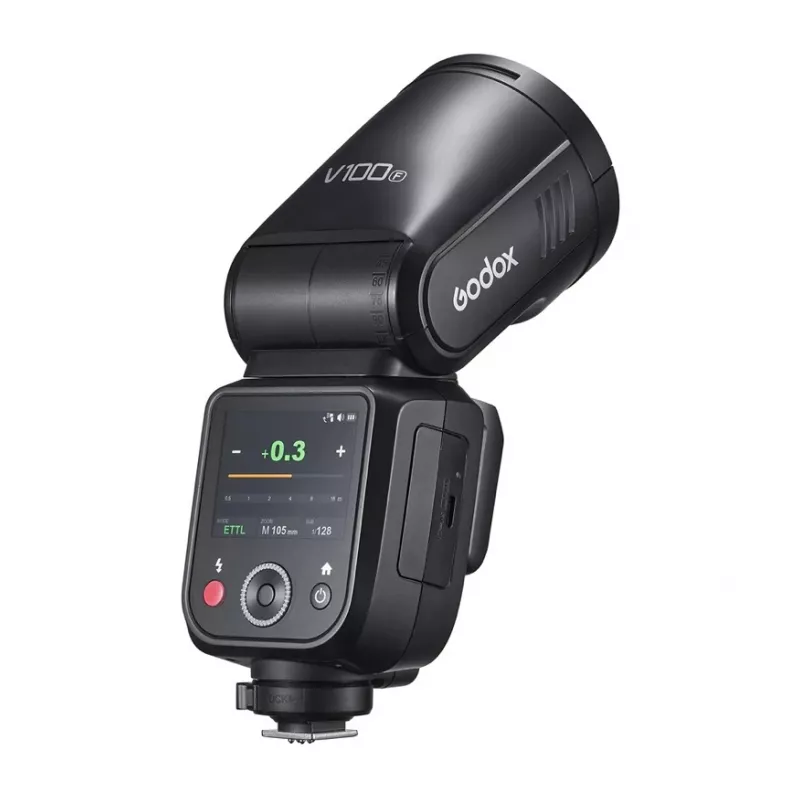 Вспышка накамерная Godox V100F TTL с круглой головкой для Fujifilm
