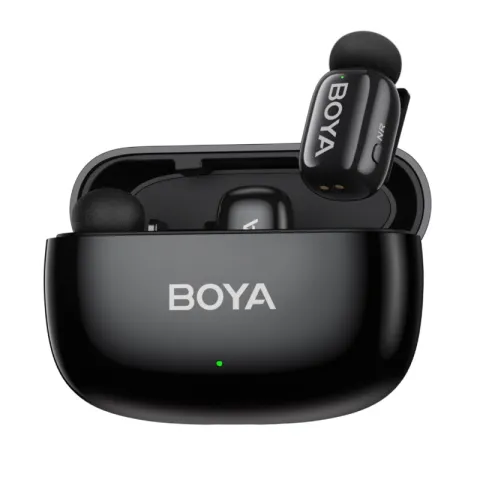BOYA MINI 2-02 Ультракомпактная двухканальная радиосистема с разъемом USB-C и с зарядным кейсом