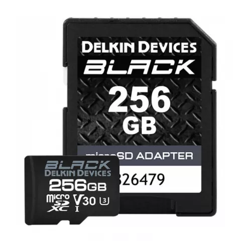Карта памяти Delkin Devices Black Rugged microSDXC 256GB UHS-I V30 [DMSDBK256]